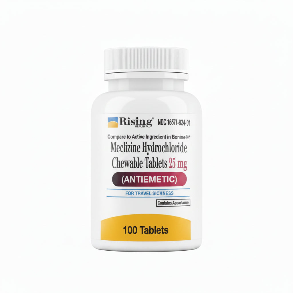 Meclizine HCl 25 mg Tablets — Motion Sickness Relief