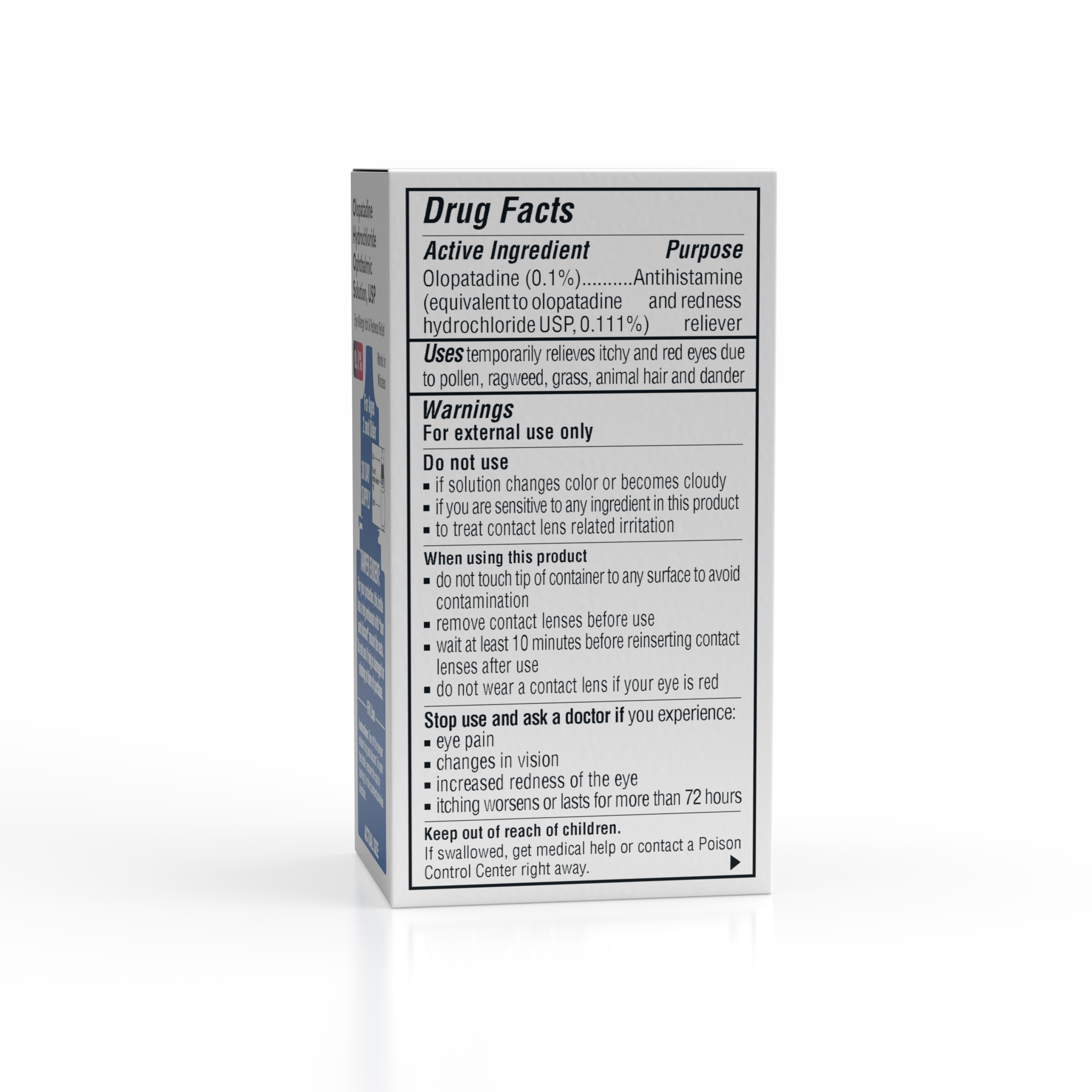 Olopatadine HCl 0.1% Ophthalmic Solution (Twice-Daily)