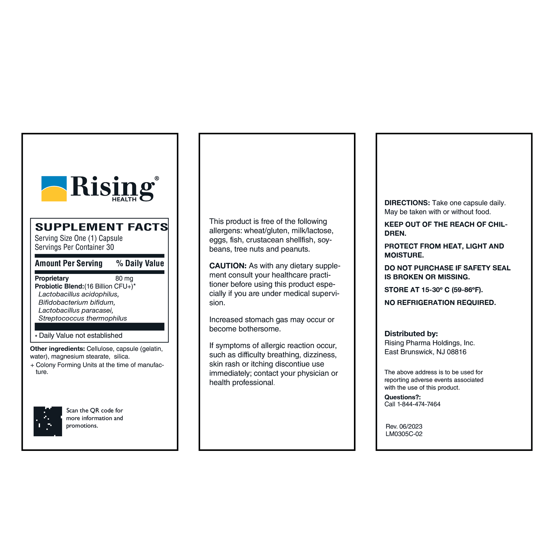 RisaQuad-2 Probiotic Capsules — 16 Billion CFU