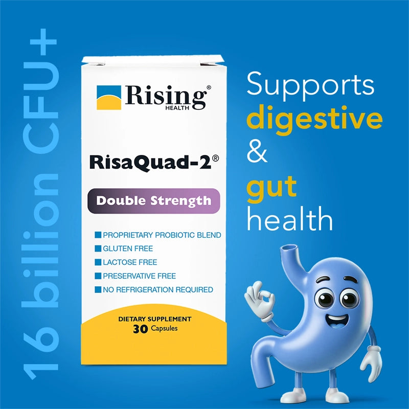 RisaQuad-2 Probiotic Capsules — 16 Billion CFU