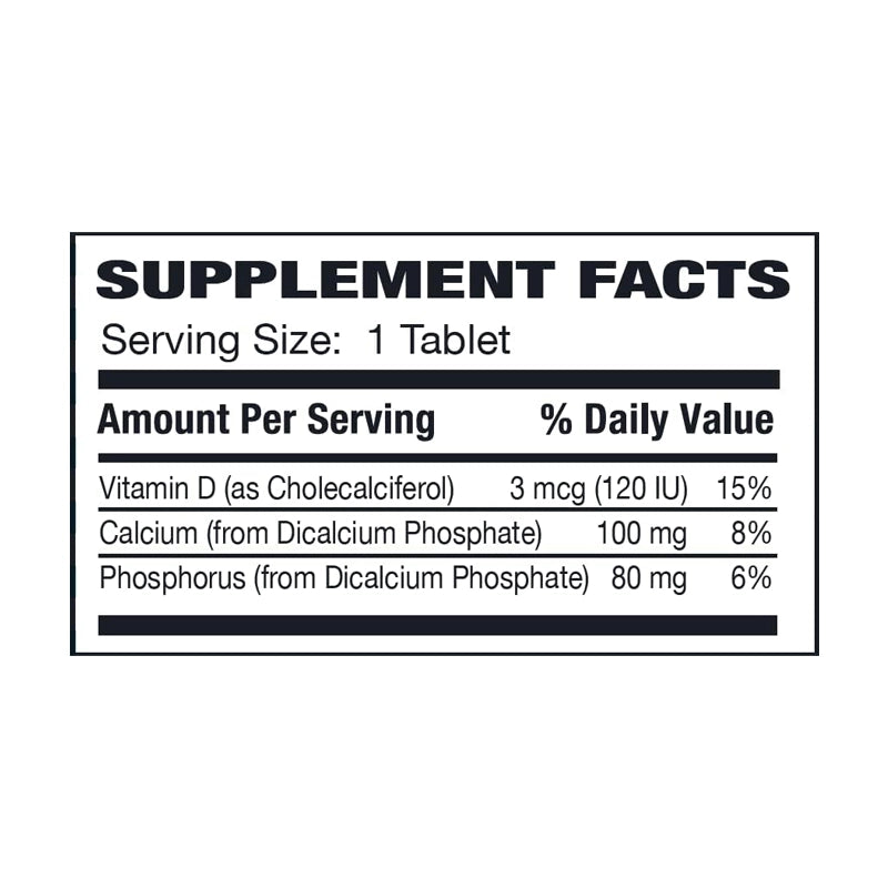 Risacal-D Calcium 100 mg + Phosphorus + Vitamin D3 Tablets