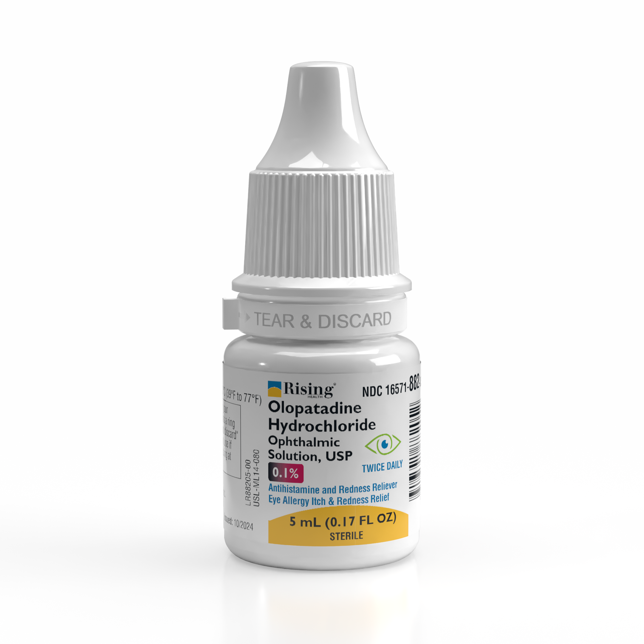 Olopatadine HCl 0.1% Ophthalmic Solution (Twice-Daily)