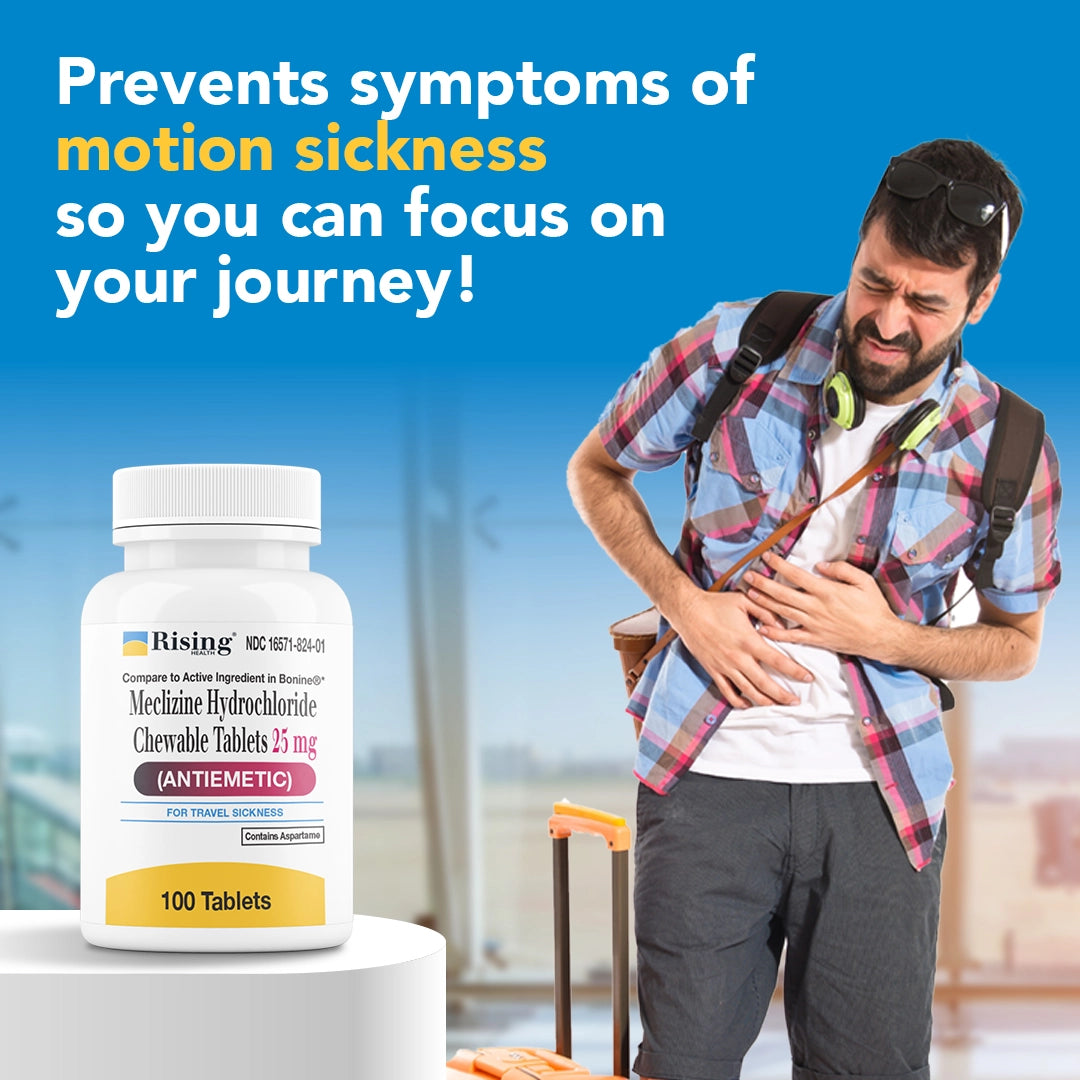 Meclizine HCl 25 mg Tablets — Motion Sickness Relief