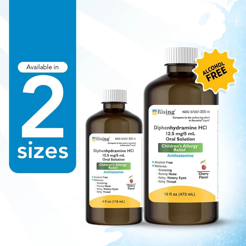 Diphenhydramine HCl Oral Solution 12.5 mg / 5 mL — Cherry