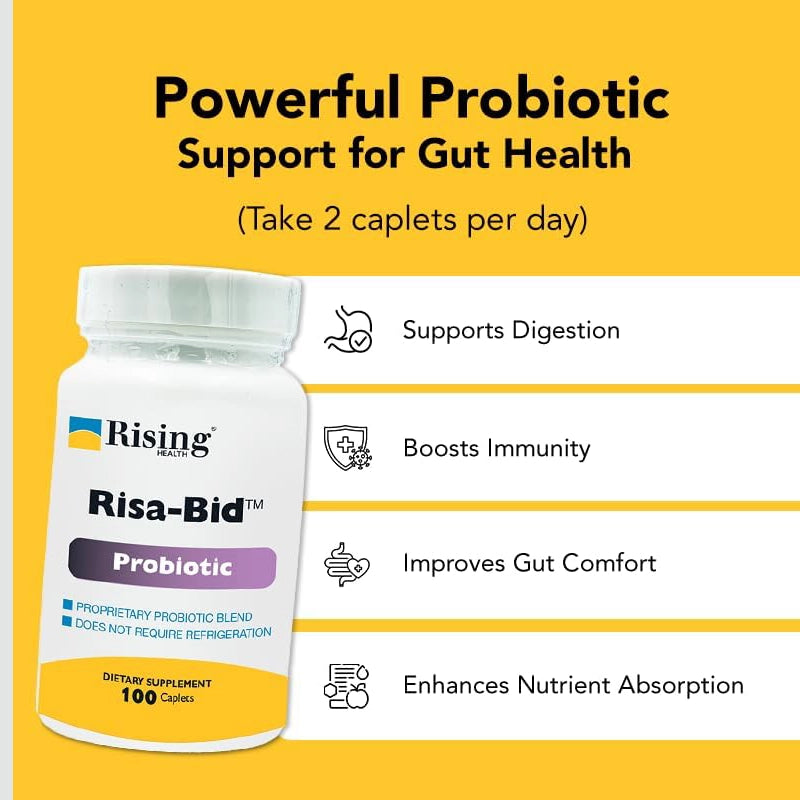 Risa-Bid™ Probiotic Caplets — 2 Billion CFU