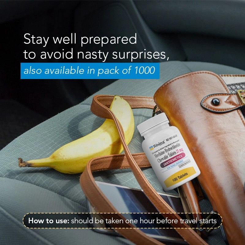 Meclizine HCl 25 mg Tablets — Motion Sickness Relief