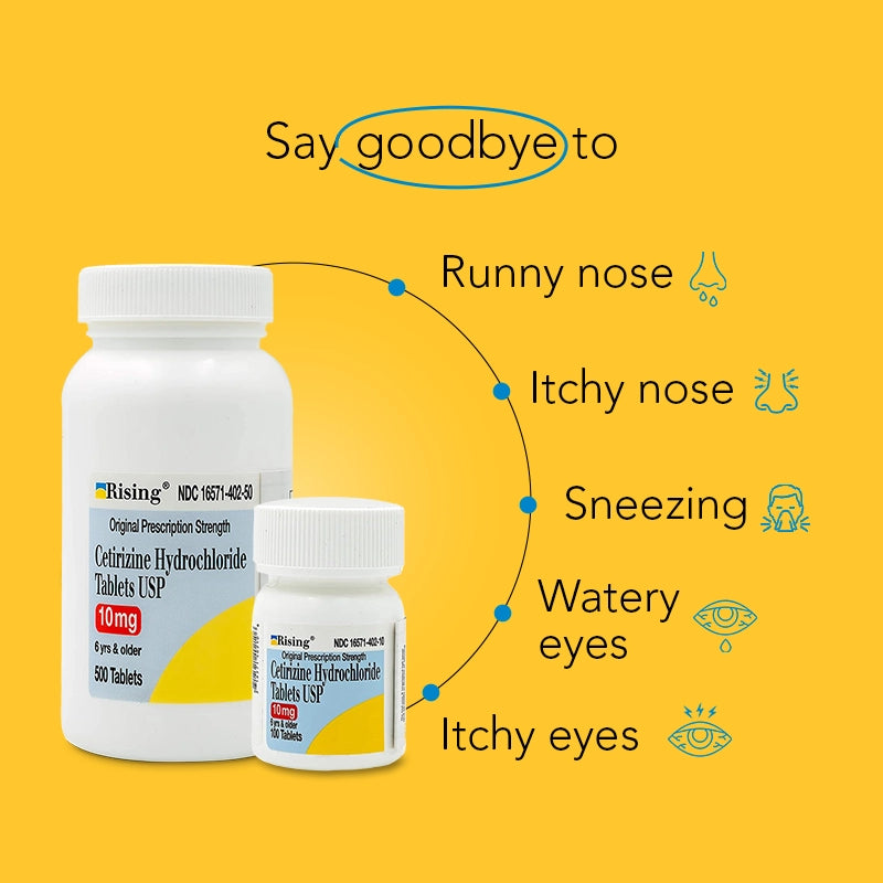 Cetirizine HCl Antihistamine Tablets USP 10 mg
