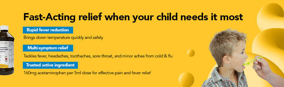 Children's Acetaminophen Oral Suspension USP 160 mg / 5 mL — Berry