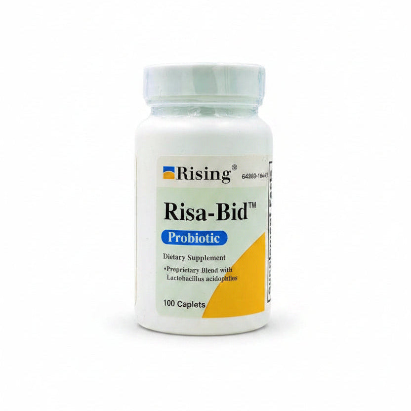 Risa-Bid probiotic caplets bottle — Rising Health