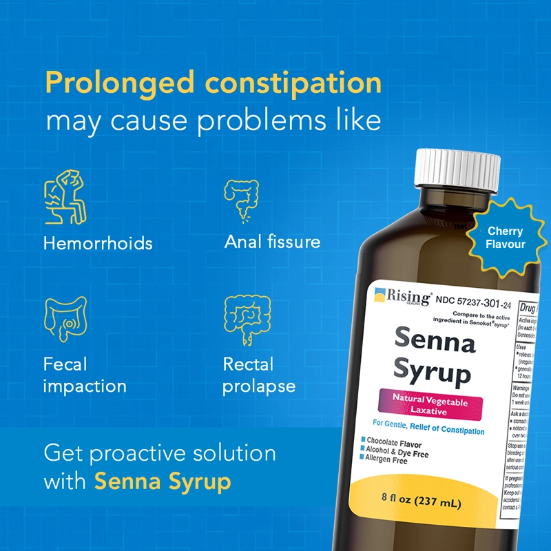 Senna Sennosides Syrup 8.8 mg / 5 mL (237 mL Bottle)