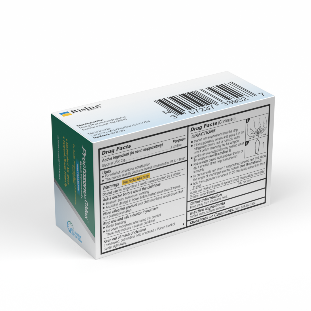 Proctozone-GMax™ Glycerin Suppositories 2 g (Adult)